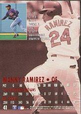 1995 Ultra #41 Manny Ramirez back image