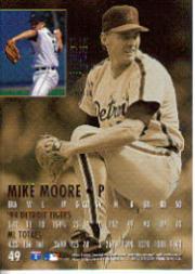 1995 Ultra #49 Mike Moore back image