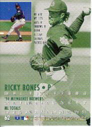 1995 Ultra #62 Ricky Bones back image