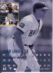 1995 Ultra #65 John Jaha back image
