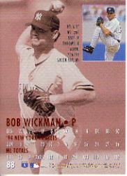 1995 Ultra #88 Bob Wickman back image