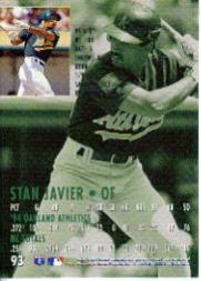 1995 Ultra #93 Stan Javier back image