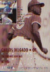 1995 Ultra #118 Carlos Delgado back image