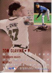 1995 Ultra #125 Tom Glavine back image