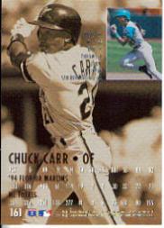 1995 Ultra #161 Chuck Carr back image