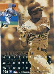 1995 Ultra #196 Rico Brogna back image