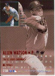 1995 Ultra #228 Allen Watson back image