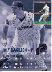 1995 Ultra #234 Joey Hamilton back image