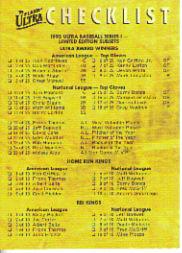 A1157- 1995 Ultra Baseball Karte #S 1-250 + Rookies -du Pick- 15 + Gratis US - Bild 478 von 479