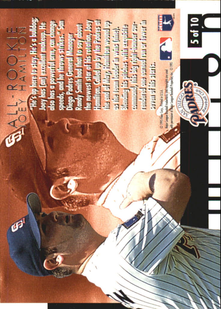 1995 Ultra All-Rookies Gold Medallion #5 Joey Hamilton back image