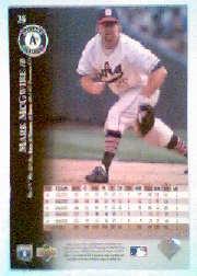 35 Mark McGwire - Oakland Athletics - 1995 Upper Deck Baseball