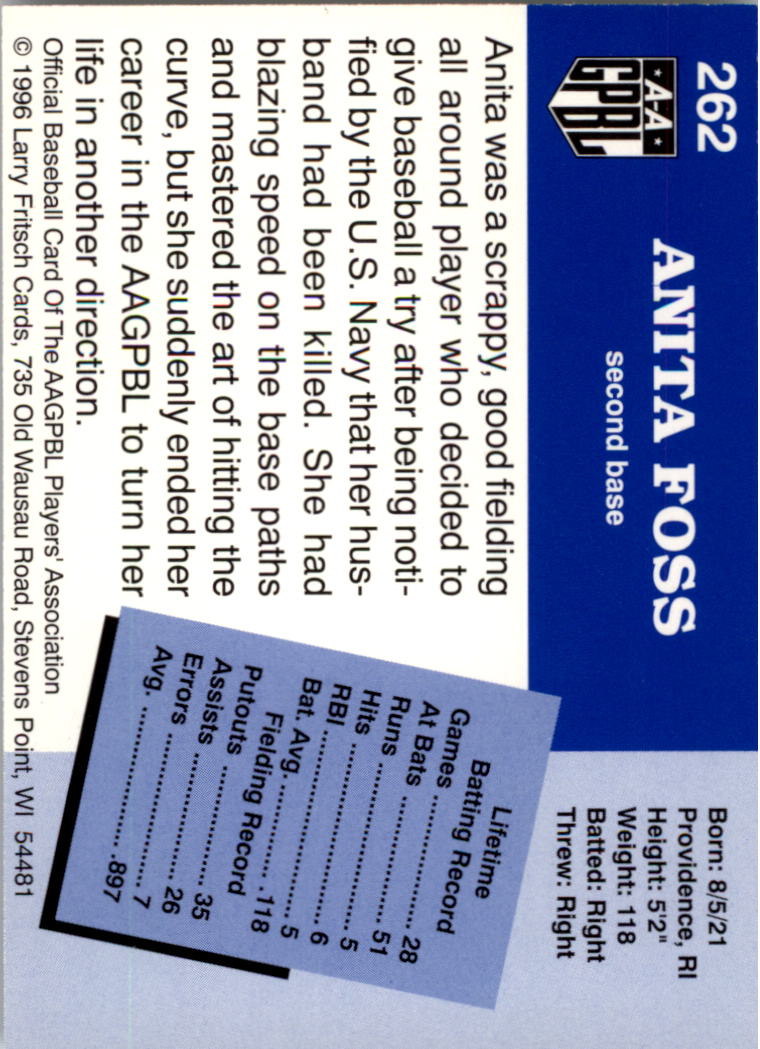 B2983- 1995-96 Fritsch AAGPBL Baseball #s 251-421 -You Pick- 15+ FREE US SHIP - Picture 25 of 323
