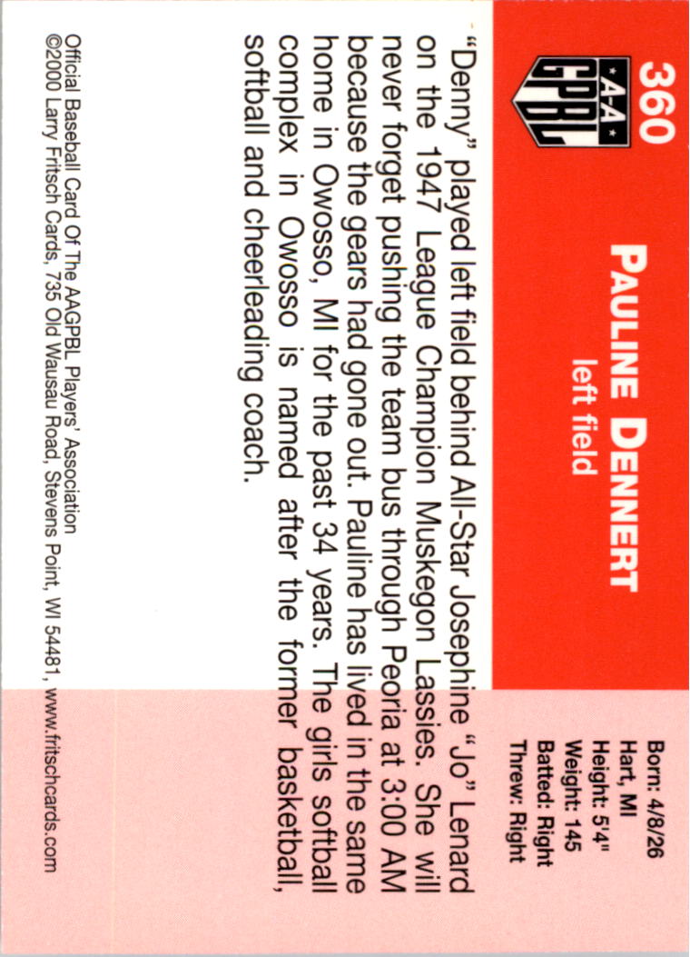 B2983- 1995-96 Fritsch AAGPBL Baseball #s 251-421 -You Pick- 15+ FREE US SHIP - Picture 217 of 323
