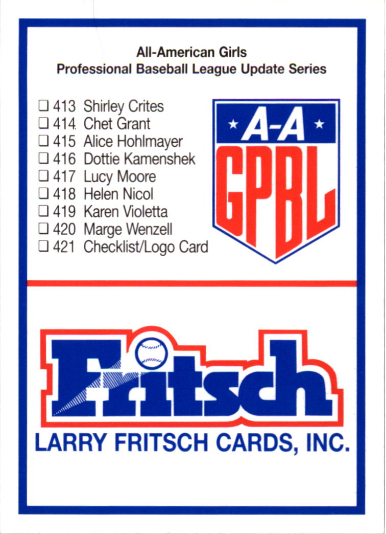B2983- 1995-96 Fritsch AAGPBL Baseball #s 251-421 -You Pick- 15+ FREE US SHIP - Picture 322 of 323
