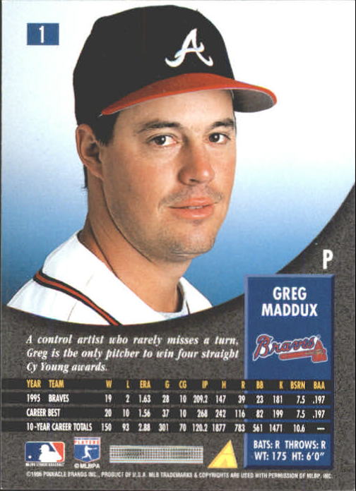 A5186- 1996 Pinnacle Baseball Karten 1-250 + Rookies -du Pick- 15 + Gratis US - Bild 3 von 483