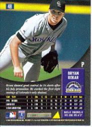 1996 Pinnacle Baseball "Main Set" Base Cards #1 to #200 - Picture 97 of 400