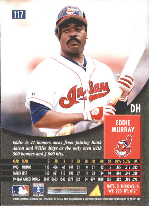 1996 Pinnacle Baseball "Main Set" Base Cards #1 to #200 - Picture 235 of 400