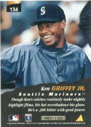 1996 Pinnacle #134 Ken Griffey Jr. NAT - Natural - NM-MT