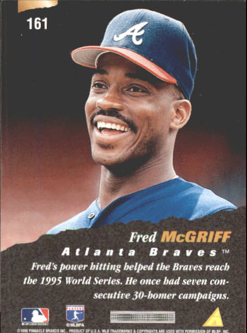 1996 Pinnacle Baseball "Main Set" Base Cards #1 to #200 - Picture 323 of 400