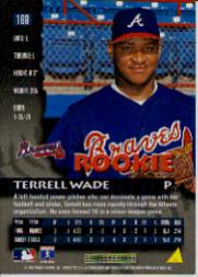 1996 Pinnacle #169 Terrell Wade back image