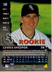 1996 Pinnacle Baseball "Main Set" Base Cards #1 to #200 - Picture 377 of 400