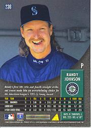 1996 Pinnacle #236 Randy Johnson back image