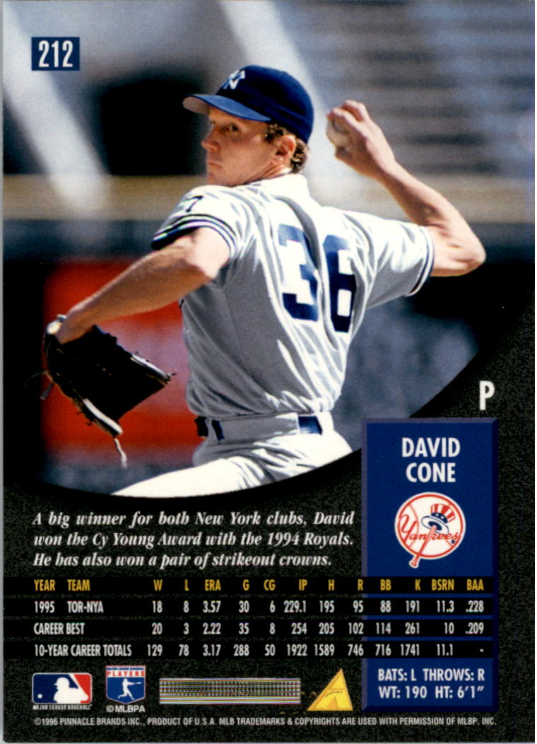 1996 Pinnacle Baseball "Foil" Parallel Cards - Picture 11 of 193