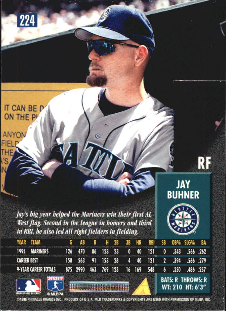 1996 Pinnacle Baseball "Foil" Parallel Cards - Picture 25 of 193