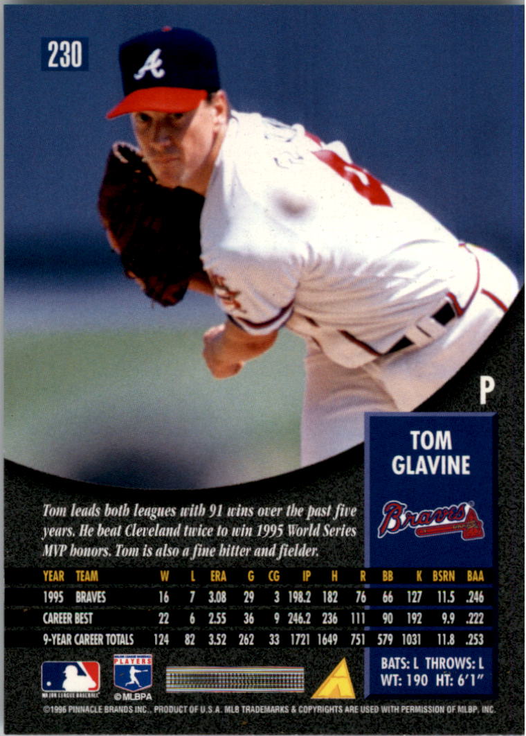 1996 Pinnacle Baseball "Foil" Parallel Cards - Picture 29 of 193