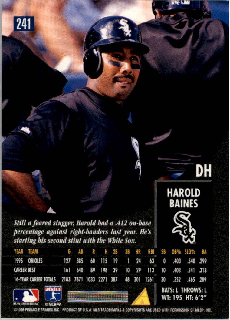 1996 Pinnacle Baseball "Foil" Parallel Cards - Picture 41 of 193
