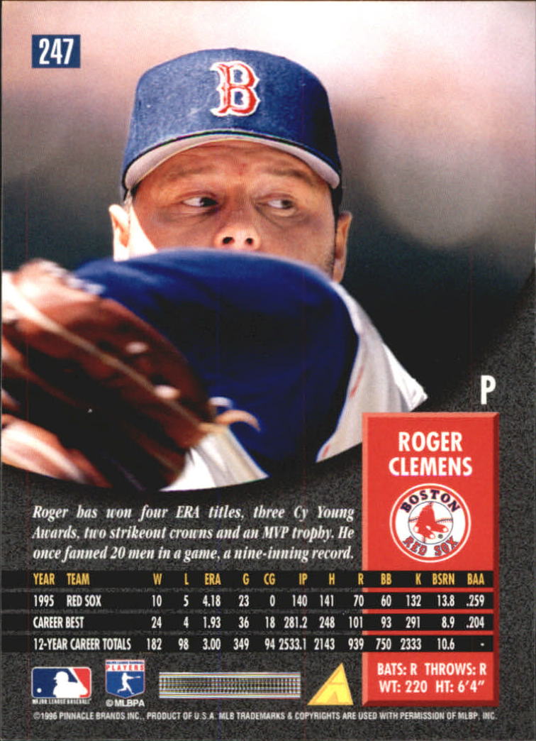 1996 Pinnacle Baseball "Foil" Parallel Cards - Picture 49 of 193