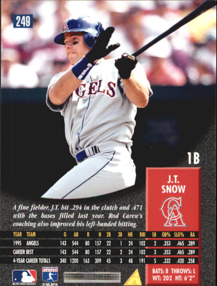 1996 Pinnacle Baseball "Foil" Parallel Cards - Picture 53 of 193