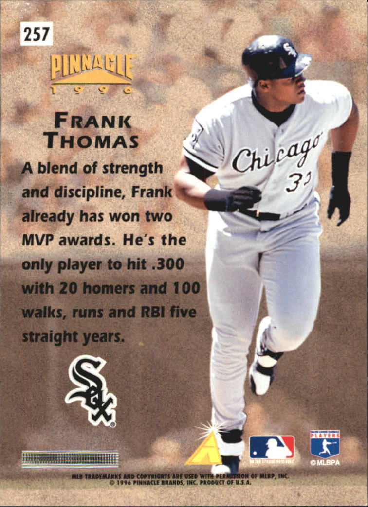 1996 Pinnacle Baseball "Foil" Parallel Cards - Picture 59 of 193