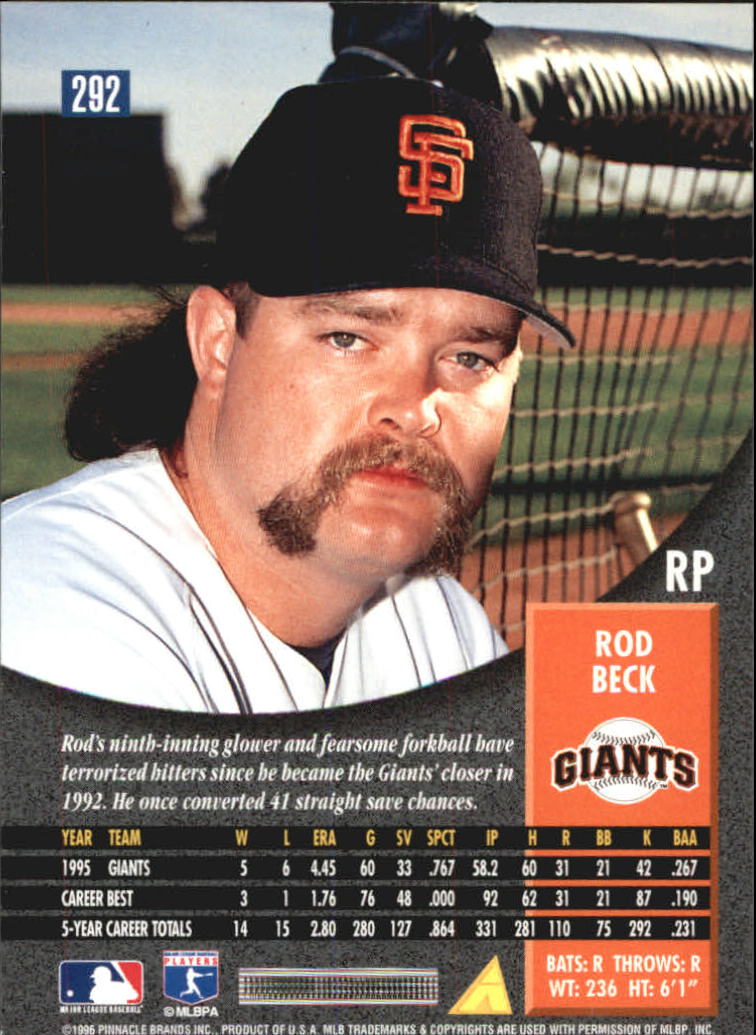 1996 Pinnacle Baseball "Foil" Parallel Cards - Picture 91 of 193