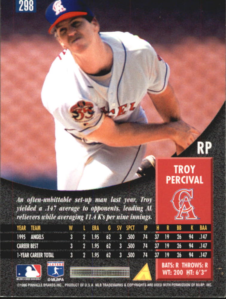 1996 Pinnacle Baseball "Foil" Parallel Cards - Picture 95 of 193