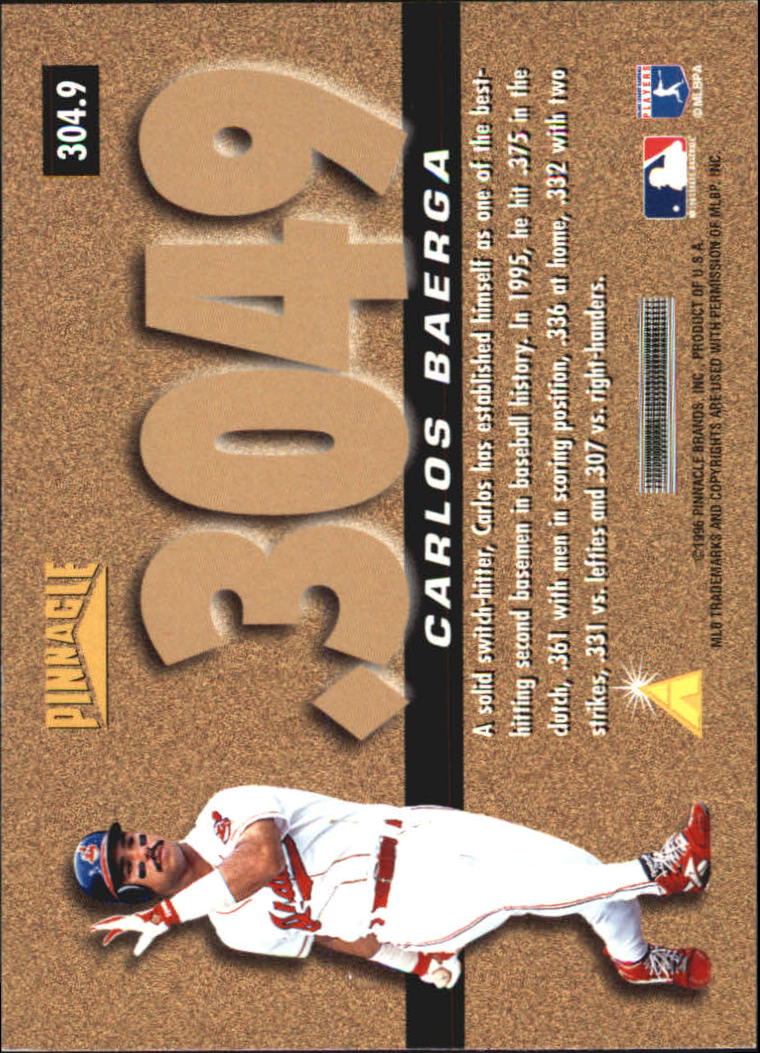 1996 Pinnacle Baseball "Foil" Parallel Cards - Picture 101 of 193
