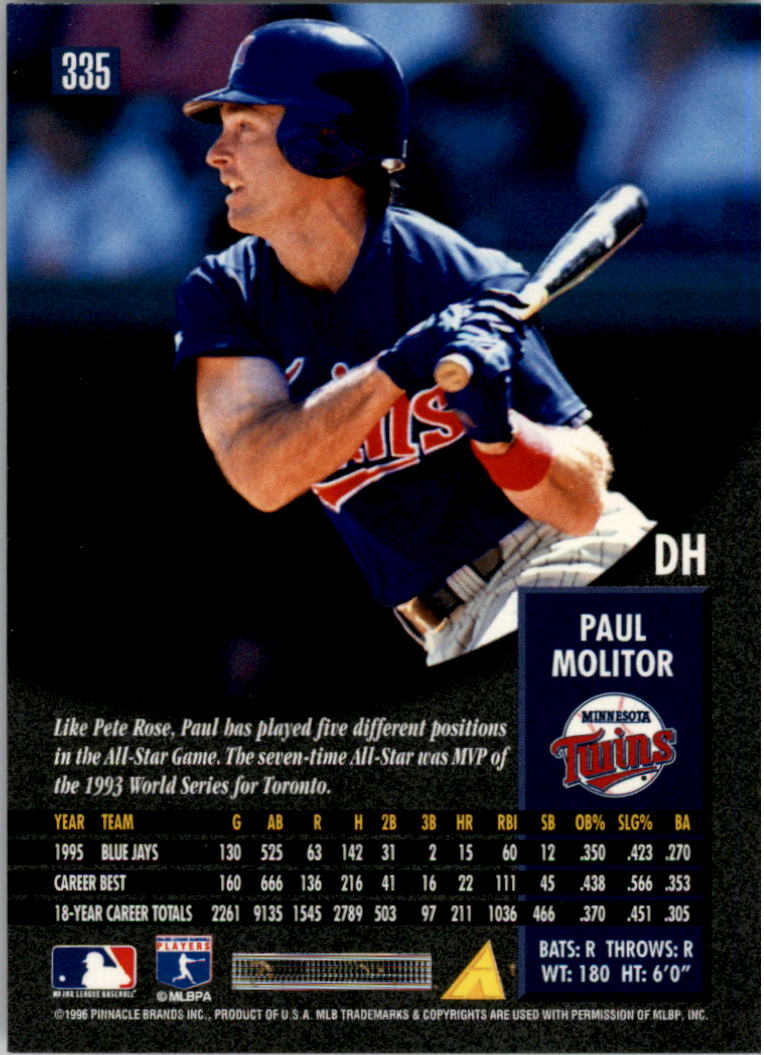 1996 Pinnacle Baseball "Foil" Parallel Cards - Picture 133 of 193