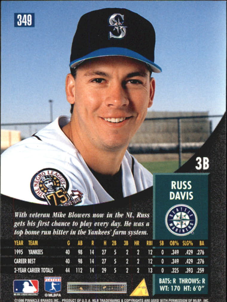 1996 Pinnacle Baseball "Foil" Parallel Cards - Picture 149 of 193
