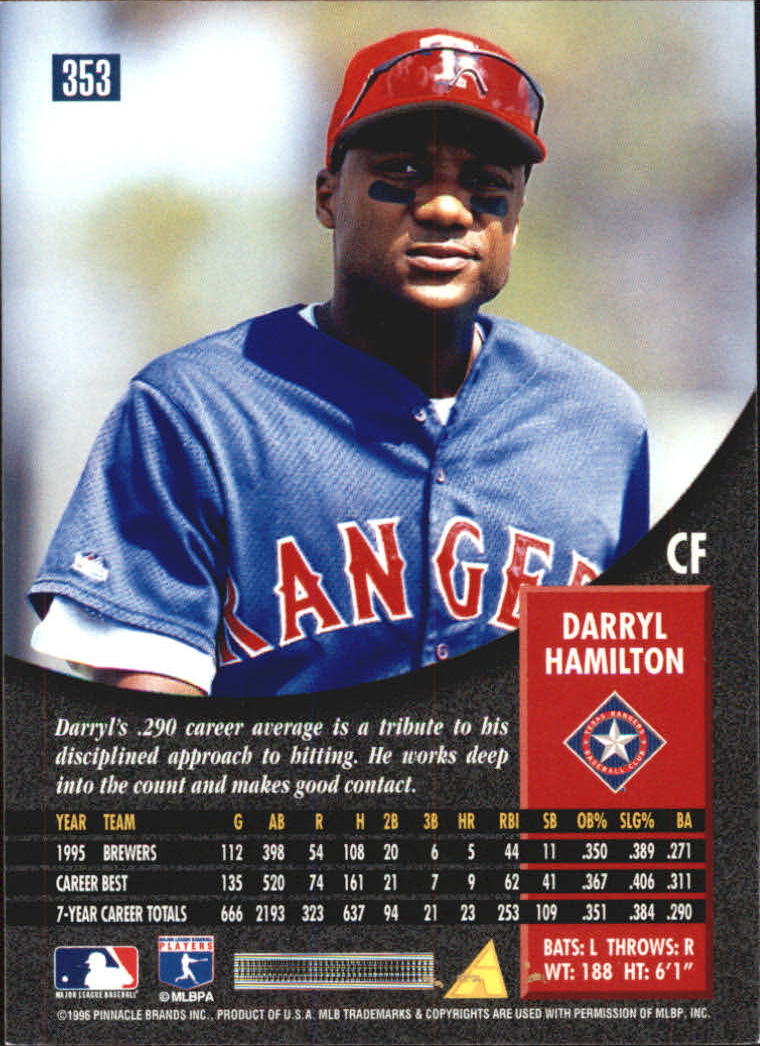 1996 Pinnacle Baseball "Foil" Parallel Cards - Picture 155 of 193