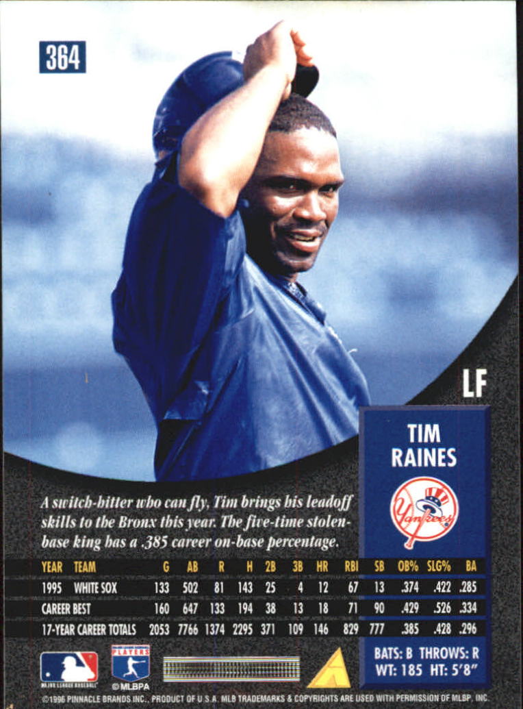 1996 Pinnacle Baseball "Foil" Parallel Cards - Picture 163 of 193