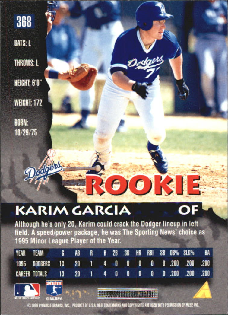 1996 Pinnacle Baseball "Foil" Parallel Cards - Picture 169 of 193