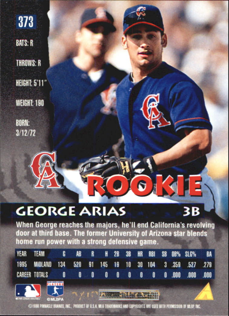 1996 Pinnacle Baseball "Foil" Parallel Cards - Picture 173 of 193