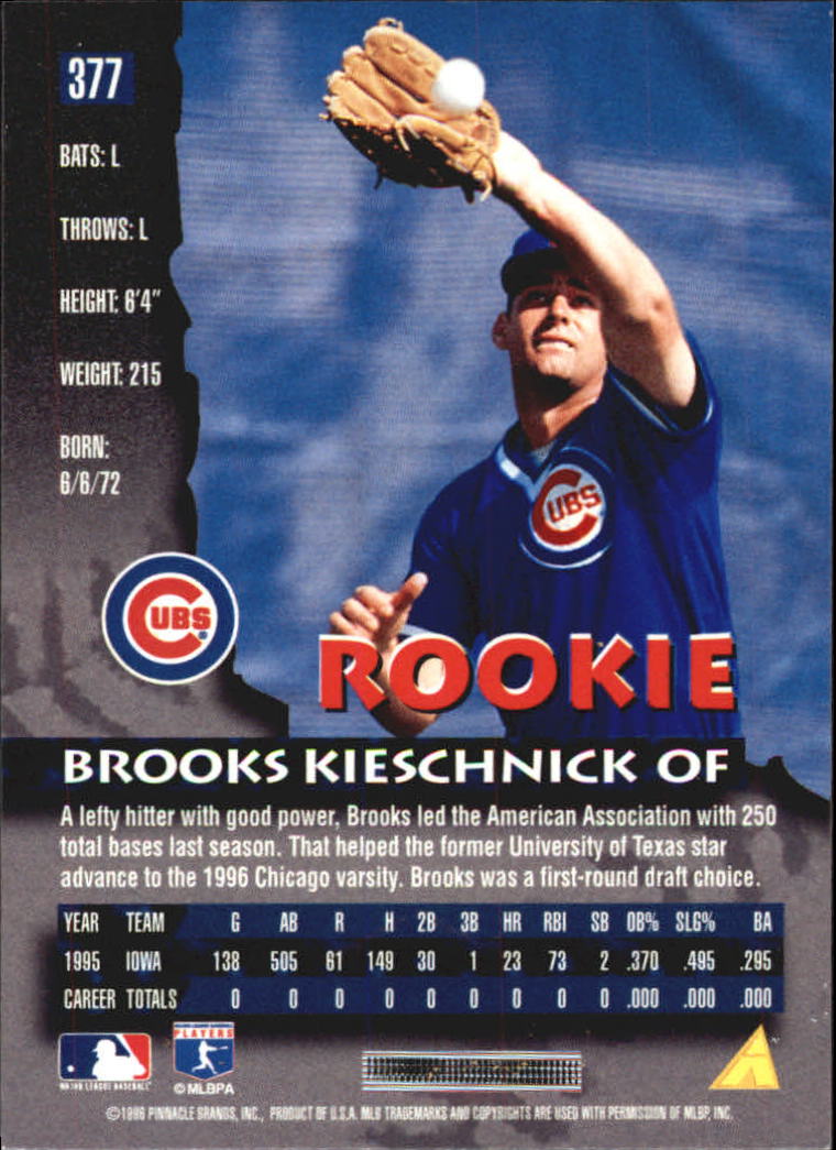 1996 Pinnacle Baseball "Foil" Parallel Cards - Picture 175 of 193