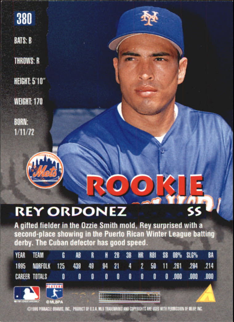 1996 Pinnacle Baseball "Foil" Parallel Cards - Picture 177 of 193