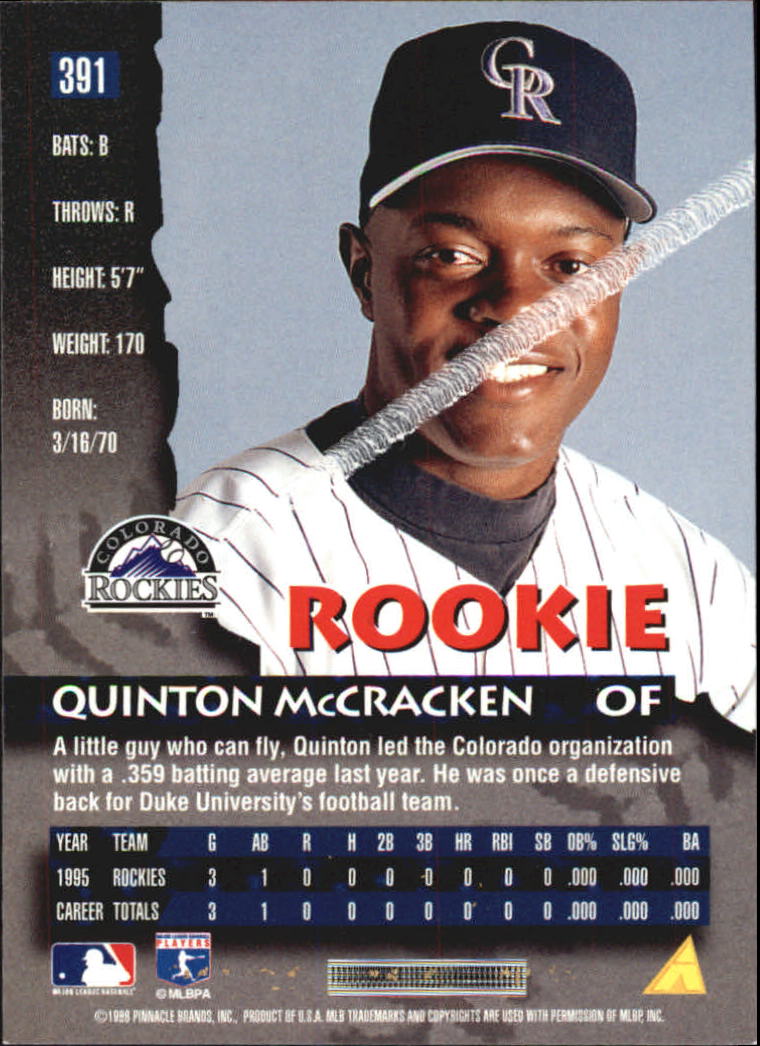 1996 Pinnacle Baseball "Foil" Parallel Cards - Picture 189 of 193