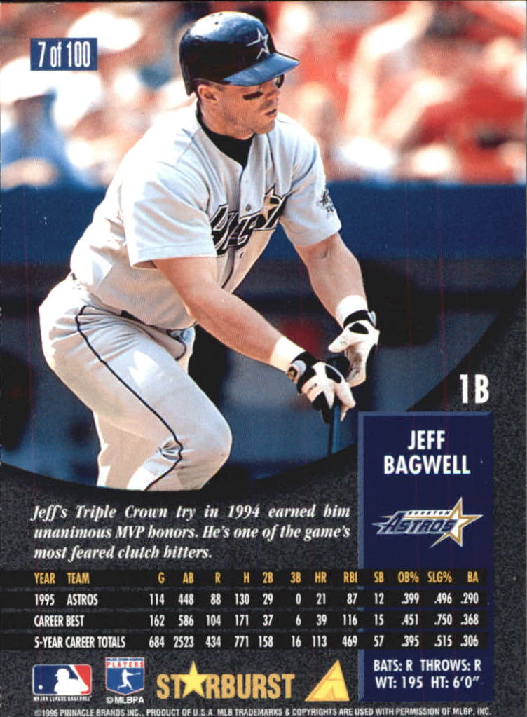 1996 Pinnacle Baseball "Starburst/Artist's Proofs" Parallel Cards - Picture 7 of 81