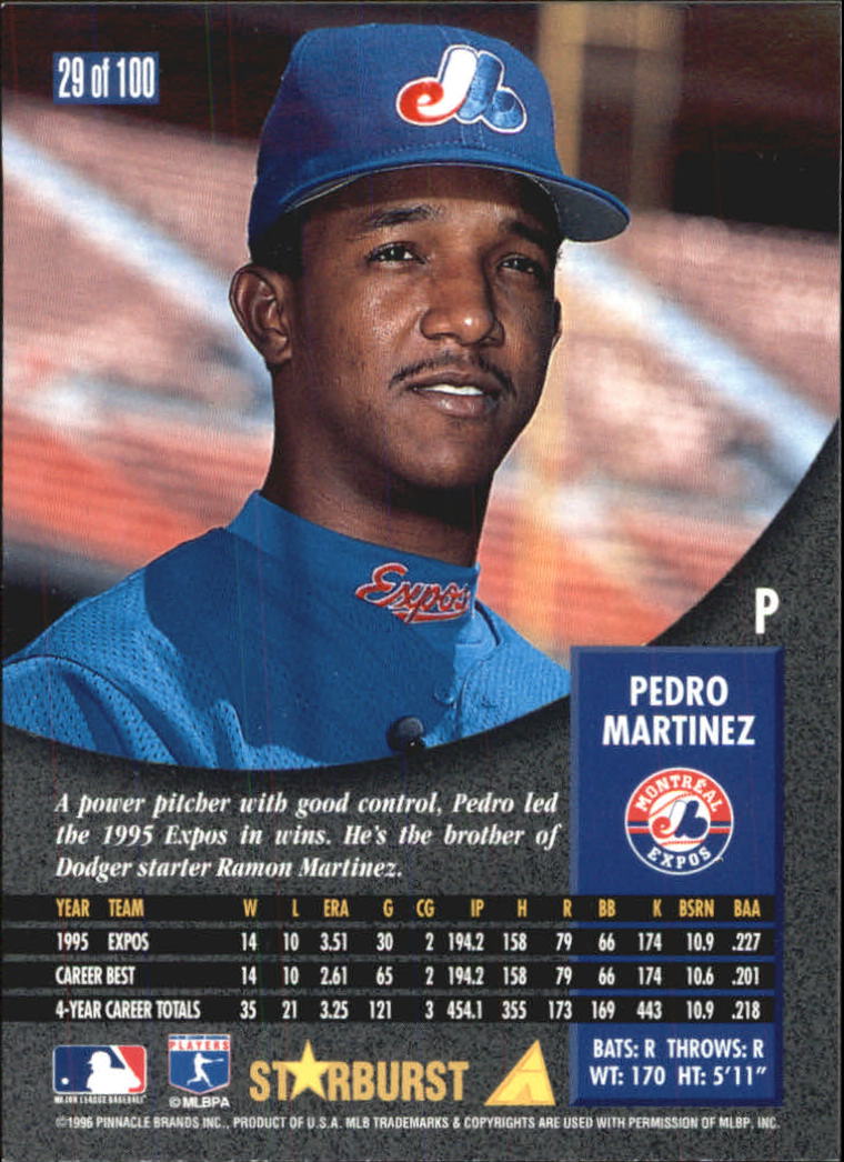 1996 Pinnacle Baseball "Starburst/Artist's Proofs" Parallel Cards - Picture 27 of 81