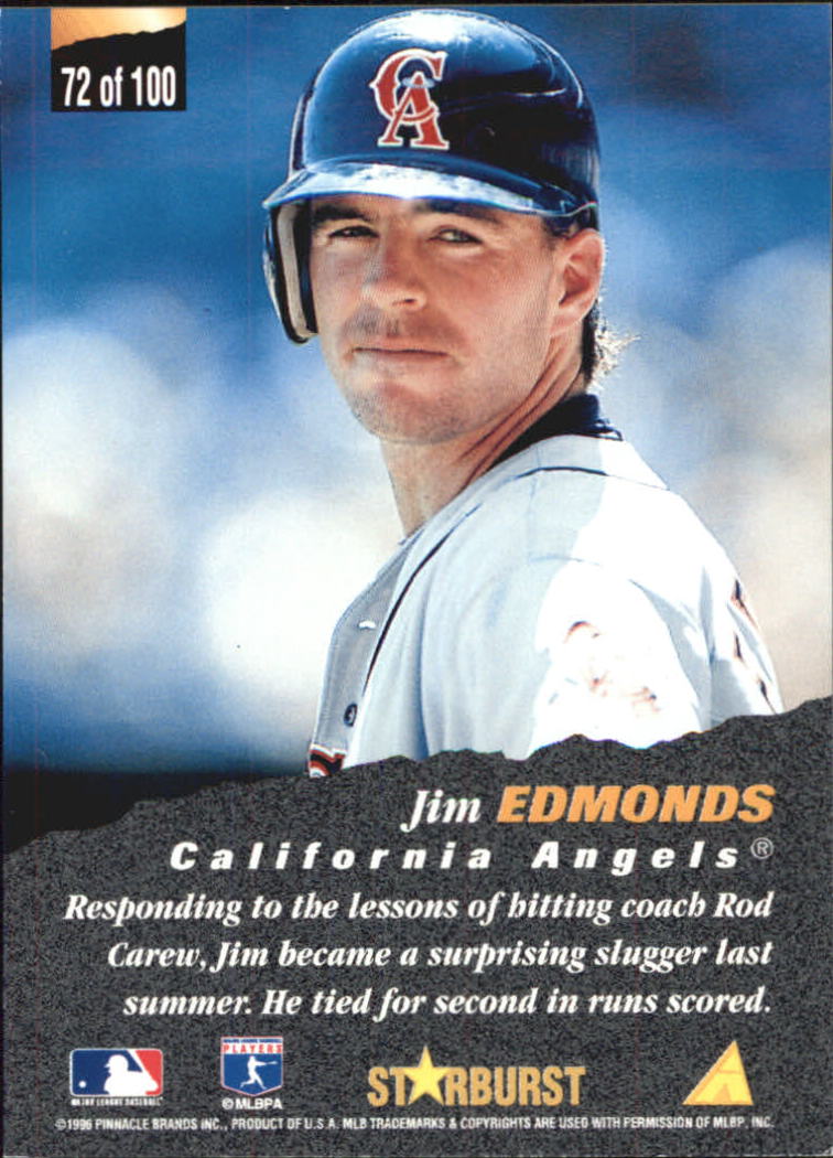 1996 Pinnacle Baseball "Starburst/Artist's Proofs" Parallel Cards - Picture 41 of 81