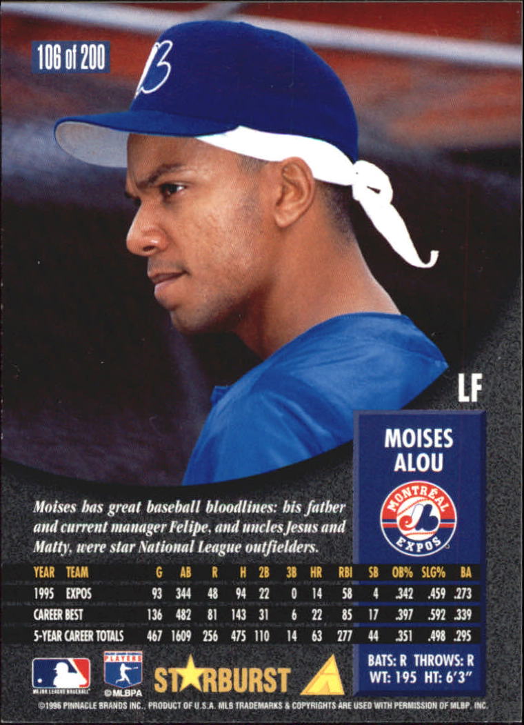 1996 Pinnacle Baseball "Starburst/Artist's Proofs" Parallel Cards - Picture 53 of 81