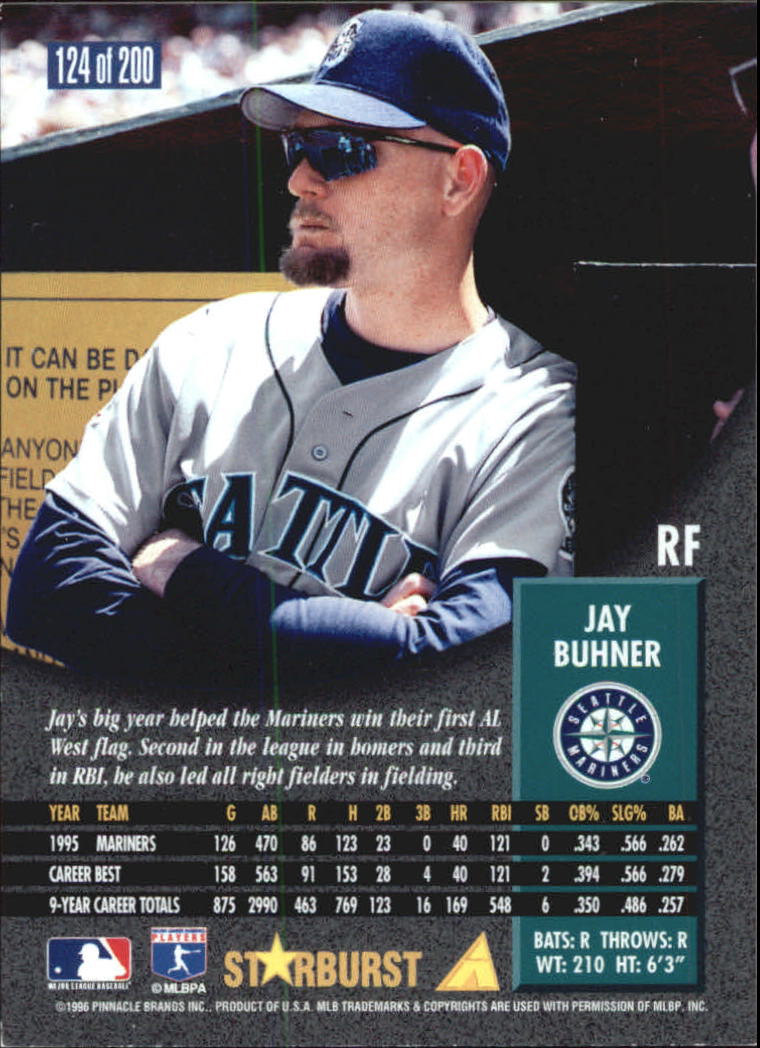 1996 Pinnacle Baseball "Starburst/Artist's Proofs" Parallel Cards - Picture 57 of 81
